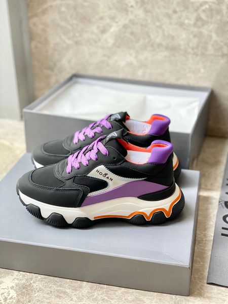 designer womens sneakers luxury purple black stitching lace-up mesh round head flat heel with box size 35-39
designer womens sneakers luxury purple black stitching lace-up mesh round head flat heel with box size 35-39