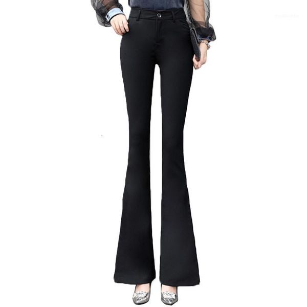 office women's lady work long flare pants solid high waist woman trousers 2019 spring elegant slim lace patchwork female pants1, Black;white
office women's lady work long flare pants solid high waist woman trousers 2019 spring elegant slim lace patchwork female pants1, Black;white