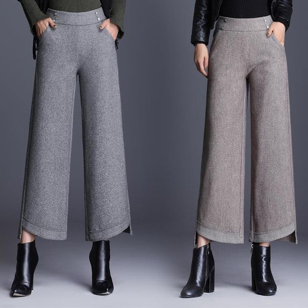 autumn winter women wide leg pants plus size high waist elegant long fashion ladies full length big-leg trousers good quality, Black;white
autumn winter women wide leg pants plus size high waist elegant long fashion ladies full length big-leg trousers good quality, Black;white
