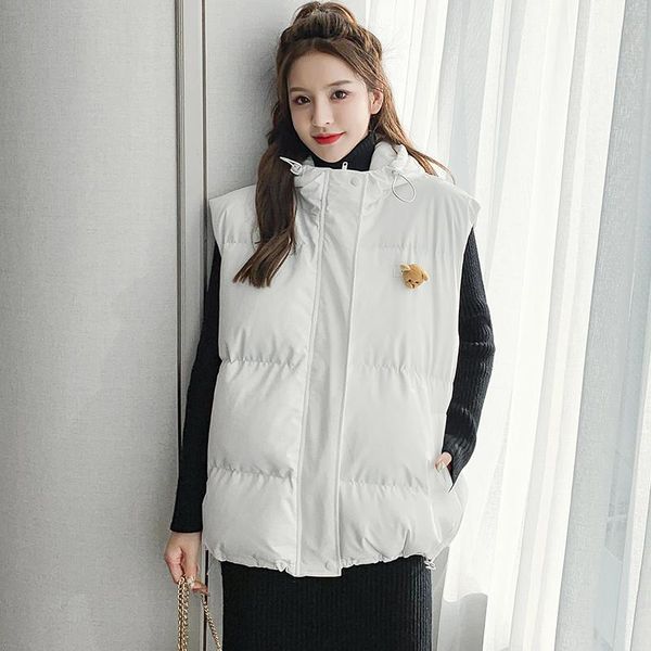 2020 new warm cotton vests for women harajuku korean ulzzang clothes hooded waistcoat cute vest women autumn sleeveless coat, Black;white
2020 new warm cotton vests for women harajuku korean ulzzang clothes hooded waistcoat cute vest women autumn sleeveless coat, Black;white