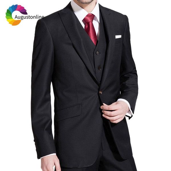 men's suits & blazers tailored made black men peaked lapel slim fit formal business 3piece blazer groom tuxedo prom male jacket costume, White;black
men's suits & blazers tailored made black men peaked lapel slim fit formal business 3piece blazer groom tuxedo prom male jacket costume, White;black