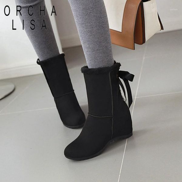 boots orcha lisa size 34-43 snow ankle women warm plush wedge height increase shoes winter sweet bowtie casual footwear1, Black
boots orcha lisa size 34-43 snow ankle women warm plush wedge height increase shoes winter sweet bowtie casual footwear1, Black