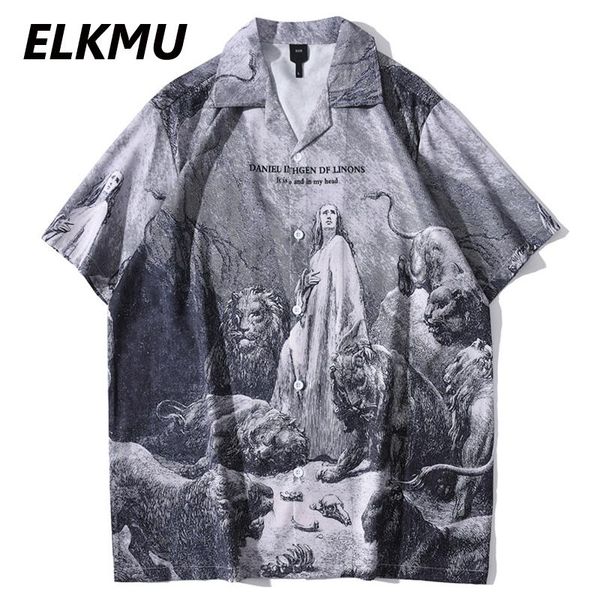 men's casual shirts elkmu summer shirt men vintage lion print streetwear holiday male hip hop short sleeve he518, White;black
men's casual shirts elkmu summer shirt men vintage lion print streetwear holiday male hip hop short sleeve he518, White;black