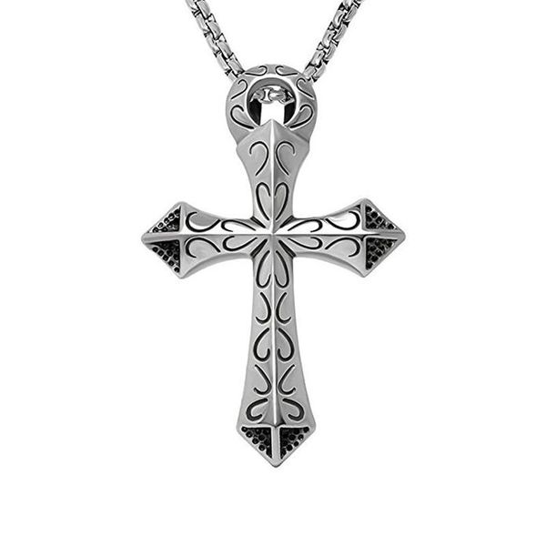 chains cross pendant chain men's stainless steel crucifix jewelry women's necklace, Silver
chains cross pendant chain men's stainless steel crucifix jewelry women's necklace, Silver