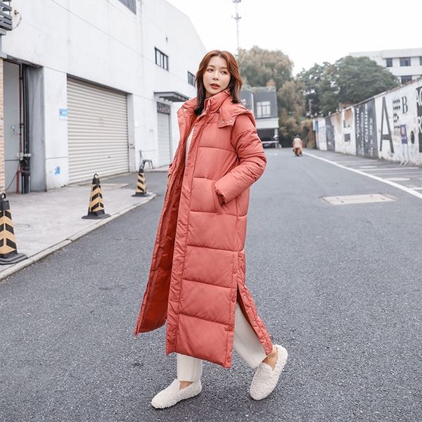 women x-long hooded bakery oversize winter down coat thick warm jacket cotton padded wadded parkas big pocket y200107, Black
women x-long hooded bakery oversize winter down coat thick warm jacket cotton padded wadded parkas big pocket y200107, Black