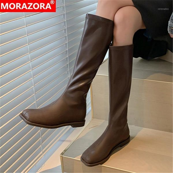 morazora 2021 new arrival women boots low heel square toe ladies shoes winter solid color comfortable knee high boots1, Black
morazora 2021 new arrival women boots low heel square toe ladies shoes winter solid color comfortable knee high boots1, Black