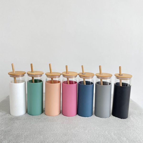 16oz glass mug juice cup milk mugs with silicone sleeve bamboo and straw enviroment-friendly novelty tumbler wine bottle office car panda dr
16oz glass mug juice cup milk mugs with silicone sleeve bamboo and straw enviroment-friendly novelty tumbler wine bottle office car panda dr