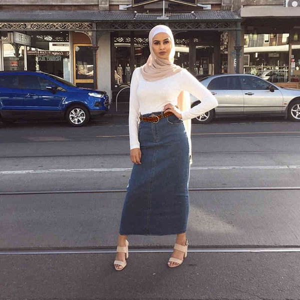 skirts faldas mujer moda high waist long denim skirt women casual jeans pencil bodycon maxi jupe longue femme spodnica wj5t, Black
skirts faldas mujer moda high waist long denim skirt women casual jeans pencil bodycon maxi jupe longue femme spodnica wj5t, Black
