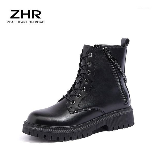 boots 2021 black women's genuine leather shoes platform chunky lace up ankle winter autumn zip shoes1
boots 2021 black women's genuine leather shoes platform chunky lace up ankle winter autumn zip shoes1