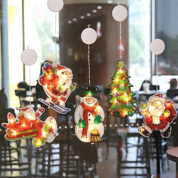 led christmas decoration window hanging lights santa claus snowman elk modeling window sucker lamp festival decoration
led christmas decoration window hanging lights santa claus snowman elk modeling window sucker lamp festival decoration