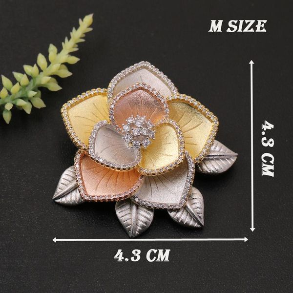 pins, brooches lanyika fashion jewelry super luxury elegant design flower brooch pendant for engagement wedding micro paved gifts, Gray
pins, brooches lanyika fashion jewelry super luxury elegant design flower brooch pendant for engagement wedding micro paved gifts, Gray