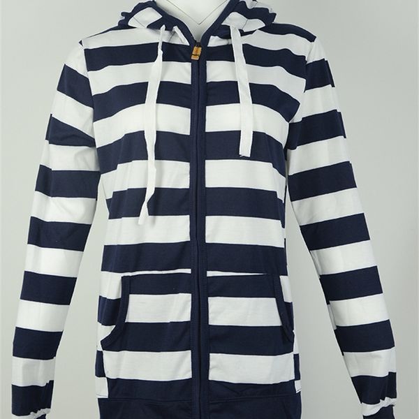 large size long sleeve striped coats fashion casual full new style spring hoodies sweatshirt for women plus size s-4xl 201203, Black
large size long sleeve striped coats fashion casual full new style spring hoodies sweatshirt for women plus size s-4xl 201203, Black