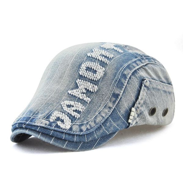 jamont cowboy flat cap vintage denim cloth casual peaked beret cap for women men 2018 fashion retro jean hat h wmtwpw, Black;white
jamont cowboy flat cap vintage denim cloth casual peaked beret cap for women men 2018 fashion retro jean hat h wmtwpw, Black;white