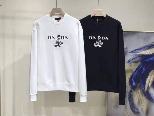 the new loose men and women same style sweater walking villain pattern simple round neck high-end logo design autumn and winter collocation, Black
the new loose men and women same style sweater walking villain pattern simple round neck high-end logo design autumn and winter collocation, Black