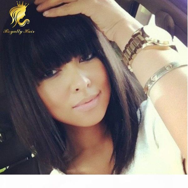 natural color short straight human hair wig with bangs glueless full lace wigs peruvian short bob lace front wigs for black woman, Black;brown
natural color short straight human hair wig with bangs glueless full lace wigs peruvian short bob lace front wigs for black woman, Black;brown