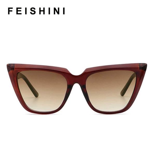 feishini 2021 brand star contracted quality sunglasses women oversized uv protection ladies paris fashion sun glassees vintage, White;black
feishini 2021 brand star contracted quality sunglasses women oversized uv protection ladies paris fashion sun glassees vintage, White;black
