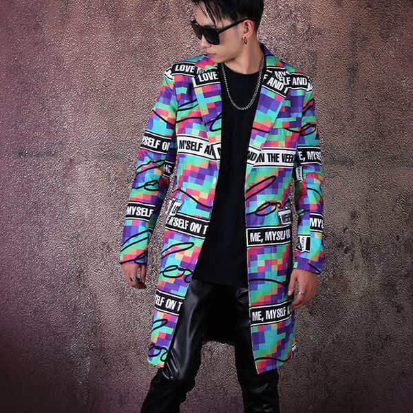 2020 print man single casual button blazer vintage male fashion streetwear hip hop loose outerwear jacket a6w6, White;black
2020 print man single casual button blazer vintage male fashion streetwear hip hop loose outerwear jacket a6w6, White;black