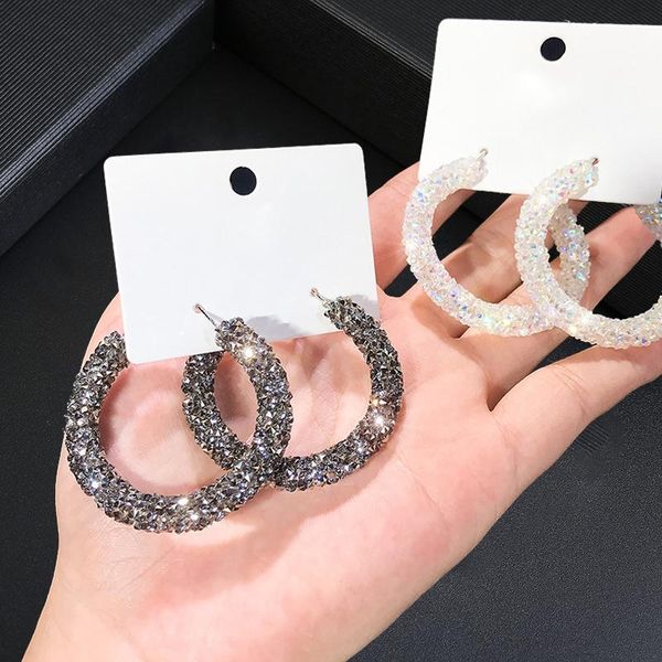 punk shiny crystal hoop earrings for women trend modern ring earrings girl korea hip-hop female party jewelry oorbellen, Golden;silver
punk shiny crystal hoop earrings for women trend modern ring earrings girl korea hip-hop female party jewelry oorbellen, Golden;silver