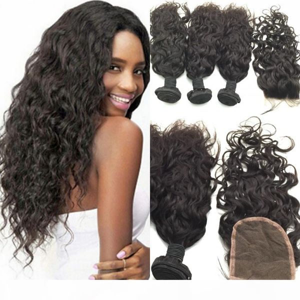 brazilian water wave hair with closure 3pcs human hair with closure #1b 7a unprocessed brazilian virgin hair with closure, Black
brazilian water wave hair with closure 3pcs human hair with closure #1b 7a unprocessed brazilian virgin hair with closure, Black