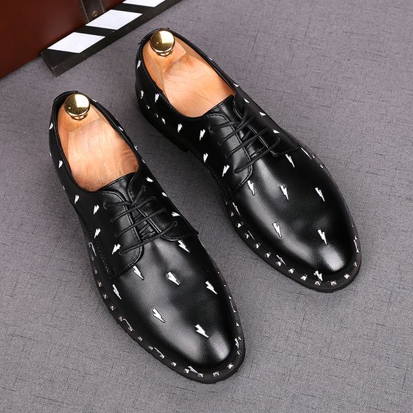 men designer dress shoes rivets zapatos de novio men business shoes smoking slipper us size 6 5-9 2493, Black
men designer dress shoes rivets zapatos de novio men business shoes smoking slipper us size 6 5-9 2493, Black