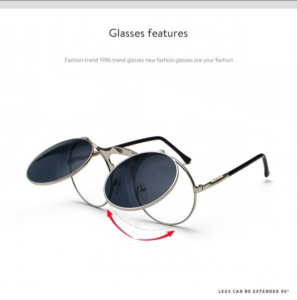 retro metal steampunk flip womens sunglasses men sun glasses women sunglasses fashion style protects eyes gafas de sol lunettes de soleil, White;black
retro metal steampunk flip womens sunglasses men sun glasses women sunglasses fashion style protects eyes gafas de sol lunettes de soleil, White;black