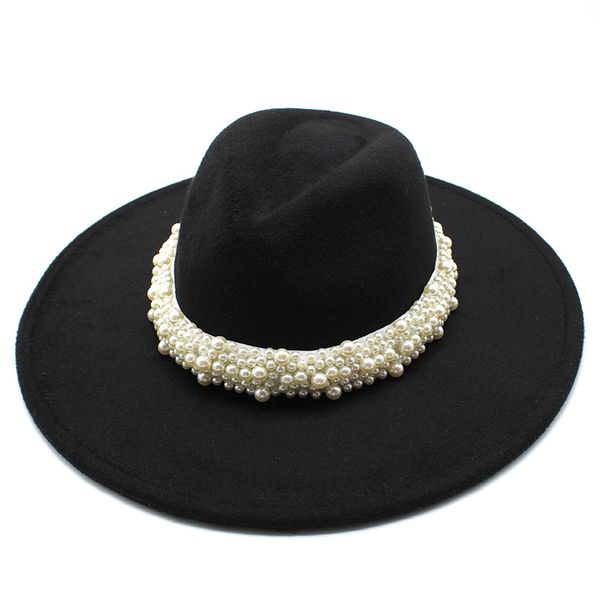 french style autumn winter big edge wool pearl felt fedora hat women jazz hat party church hat, Blue;gray
french style autumn winter big edge wool pearl felt fedora hat women jazz hat party church hat, Blue;gray
