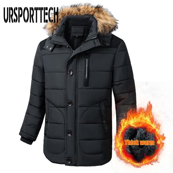зимняя куртка мужчины parkas повседневная классическая меховая воротник толстая длинная parka куртка пальто мужчины капюшоны пакеты водонепр, Black
зимняя куртка мужчины parkas повседневная классическая меховая воротник толстая длинная parka куртка пальто мужчины капюшоны пакеты водонепр, Black