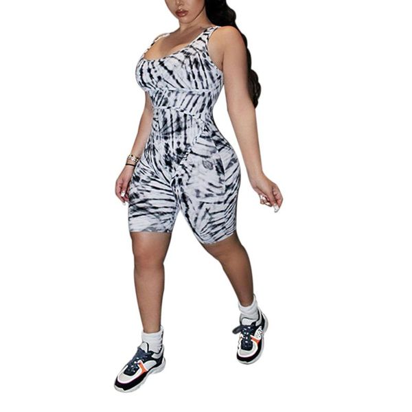 women's jumpsuits & rompers women summer playsuit arrival one piece jumpsuit tie-dye print u-neck sleeveless bodysuit for costume, Black;white
women's jumpsuits & rompers women summer playsuit arrival one piece jumpsuit tie-dye print u-neck sleeveless bodysuit for costume, Black;white