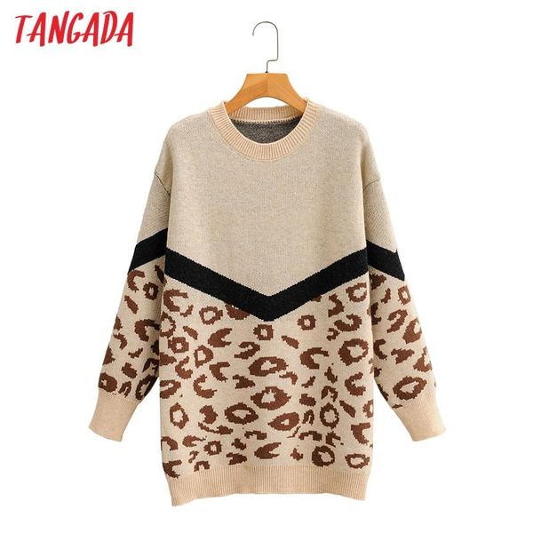 tangada women 2020 fashion elegant leopard knitted sweater jumper o neck female oversize pullovers chic 2f100, White;black
tangada women 2020 fashion elegant leopard knitted sweater jumper o neck female oversize pullovers chic 2f100, White;black