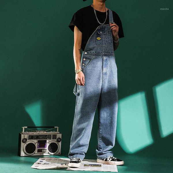 denim overalls men fashion jumpsuits solid suspender pants safari style loose jeans straight leg jeans baggy rompers1, Blue
denim overalls men fashion jumpsuits solid suspender pants safari style loose jeans straight leg jeans baggy rompers1, Blue