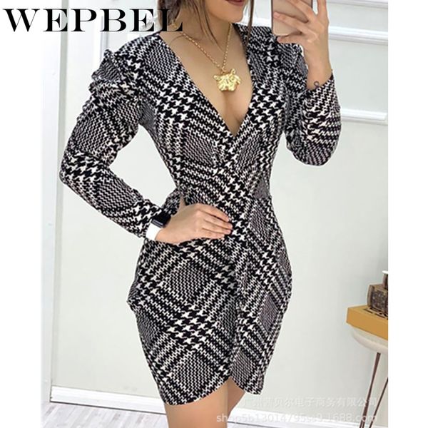 women mini dresses spring autumn houndstooth plaid elegant v-neck long sleeve bodycon dress sheath party dress vestido q1210, Black;gray
women mini dresses spring autumn houndstooth plaid elegant v-neck long sleeve bodycon dress sheath party dress vestido q1210, Black;gray