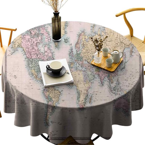 luxurious round table cloth wrinkle resistant original old hand colored map of the world anthique chart for old emperors print
luxurious round table cloth wrinkle resistant original old hand colored map of the world anthique chart for old emperors print