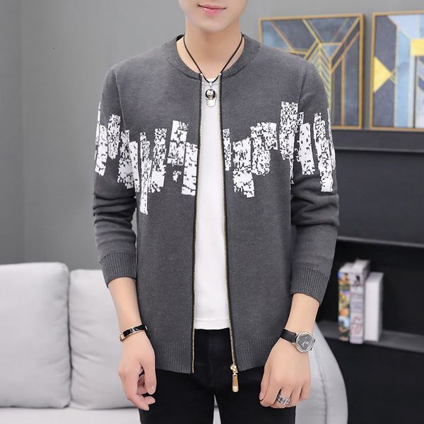 2021 new winter zipper homme coats grey print knitting cardigan for man casual brand men's sweater slim fit o-neck coat d108, White;black
2021 new winter zipper homme coats grey print knitting cardigan for man casual brand men's sweater slim fit o-neck coat d108, White;black