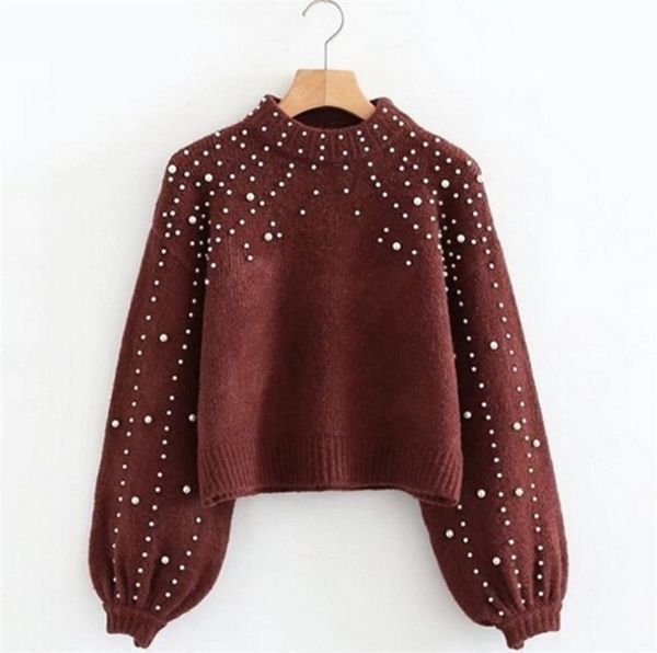 fashion womens soild color sweaters loose with beads long sleeve crew neck new women designers clothes, White;black
fashion womens soild color sweaters loose with beads long sleeve crew neck new women designers clothes, White;black