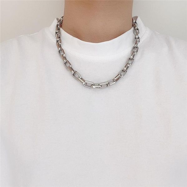 chains fashion handmade ot buckle crude titanium steel stainless pendant hip hop chain, Silver
chains fashion handmade ot buckle crude titanium steel stainless pendant hip hop chain, Silver