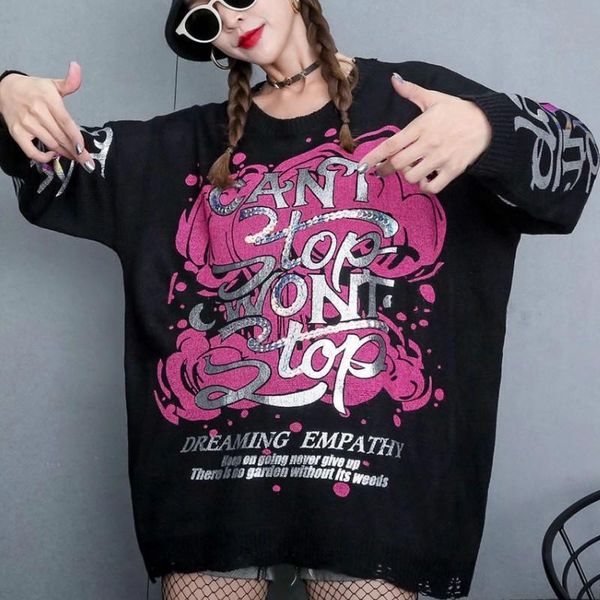 letter print fashion sweater o-neck long sleeve fashion loose casual plus size women 2020 autumn new korean jumper sa103s50, White;black
letter print fashion sweater o-neck long sleeve fashion loose casual plus size women 2020 autumn new korean jumper sa103s50, White;black