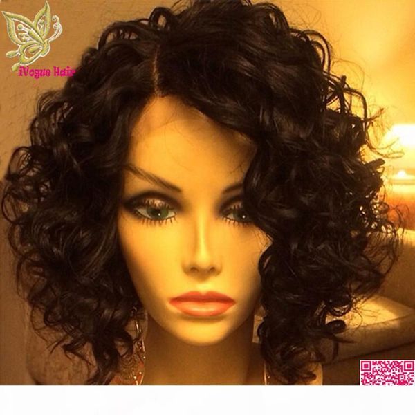 short human hair lace front wigs loose curly virgin brazilian glueless full lace human hair wig curls for black women grade 7a, Black;brown
short human hair lace front wigs loose curly virgin brazilian glueless full lace human hair wig curls for black women grade 7a, Black;brown