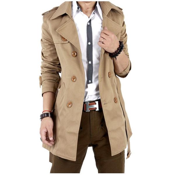 trench coat men classic double breasted mens long coat masculino mens clothing long jackets & coats british style overcoat, Black;brown
trench coat men classic double breasted mens long coat masculino mens clothing long jackets & coats british style overcoat, Black;brown