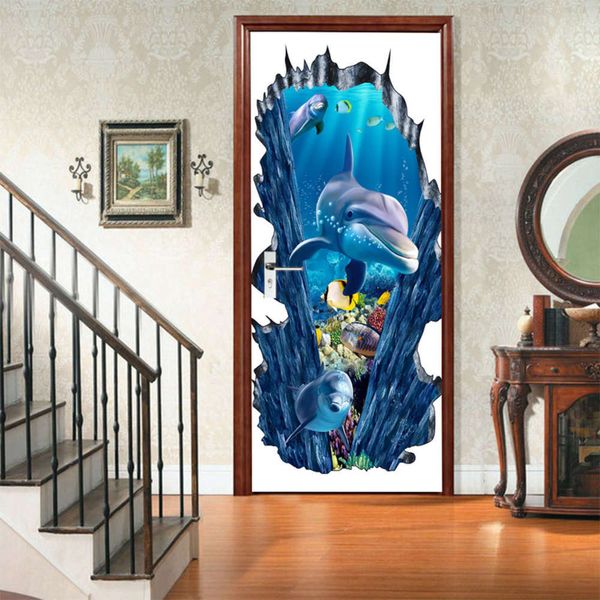 amj magic set creative environmental protection 3d cartoon dolphin door renovation self adhive bedroom wall sticker
amj magic set creative environmental protection 3d cartoon dolphin door renovation self adhive bedroom wall sticker