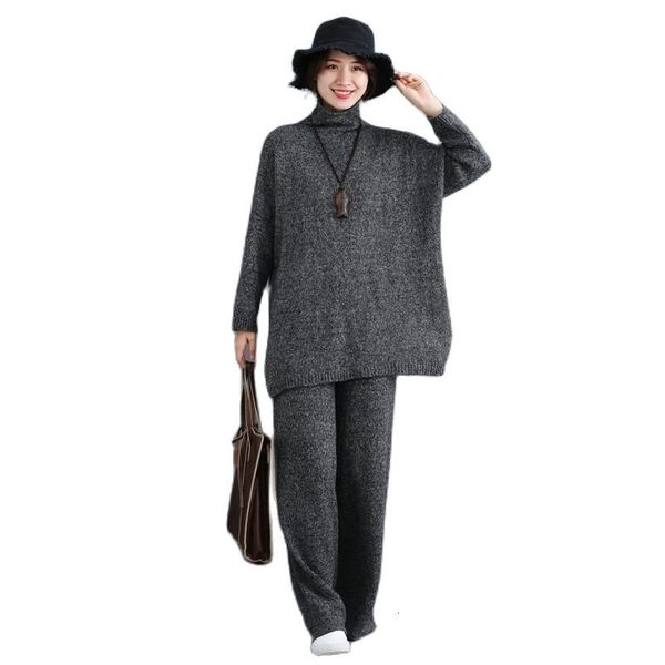 2021 new woman's dress plus size sweater jacket nightgown high upper neck shirt loose leg 2 piece of women's clothing vlqr, White;black
2021 new woman's dress plus size sweater jacket nightgown high upper neck shirt loose leg 2 piece of women's clothing vlqr, White;black