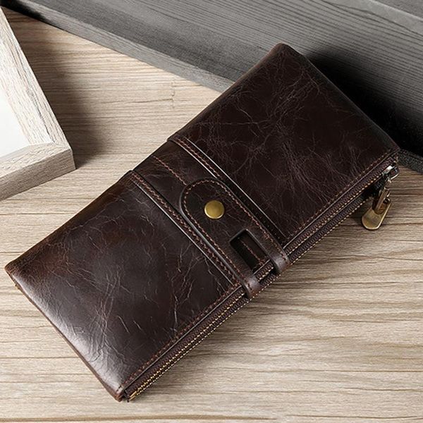 wallets men wallet leather rfid long clutch head layer cowhide multifunctional ladies, Red;black
wallets men wallet leather rfid long clutch head layer cowhide multifunctional ladies, Red;black