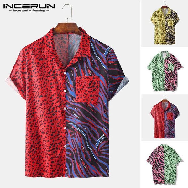 incerun men printed patchwork shirts short sleeve lapel shirt streetwear summer hawaiian beach men breathable shirts camisa 3xl1, White;black
incerun men printed patchwork shirts short sleeve lapel shirt streetwear summer hawaiian beach men breathable shirts camisa 3xl1, White;black