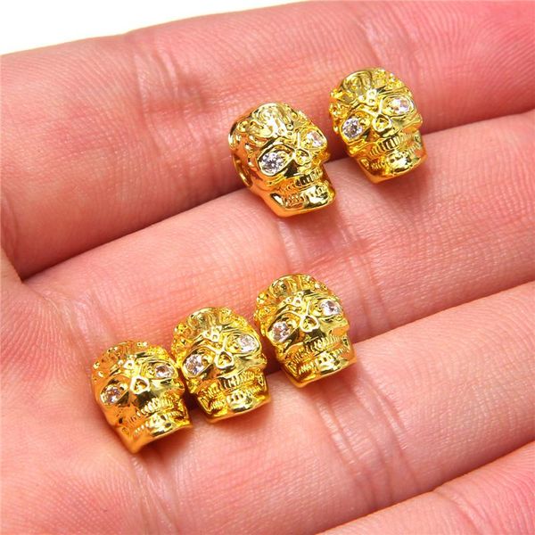 2 5pcs 0.71.1mm delicate full micro paved cz zircon skeleton skull charm fit pendant bracelet vintage diy charms jewelry making wmtadt, Bronze;silver
2 5pcs 0.71.1mm delicate full micro paved cz zircon skeleton skull charm fit pendant bracelet vintage diy charms jewelry making wmtadt, Bronze;silver