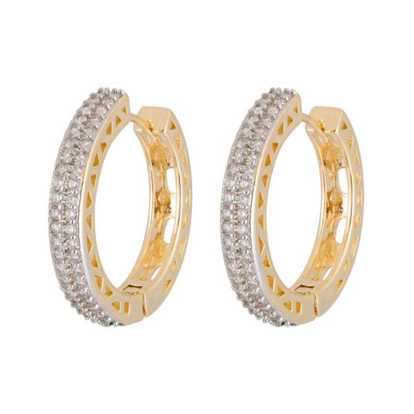 hoop & huggie fashion earring jewelry luxury full zircon hollow gold color earrings women zk30, Golden;silver
hoop & huggie fashion earring jewelry luxury full zircon hollow gold color earrings women zk30, Golden;silver