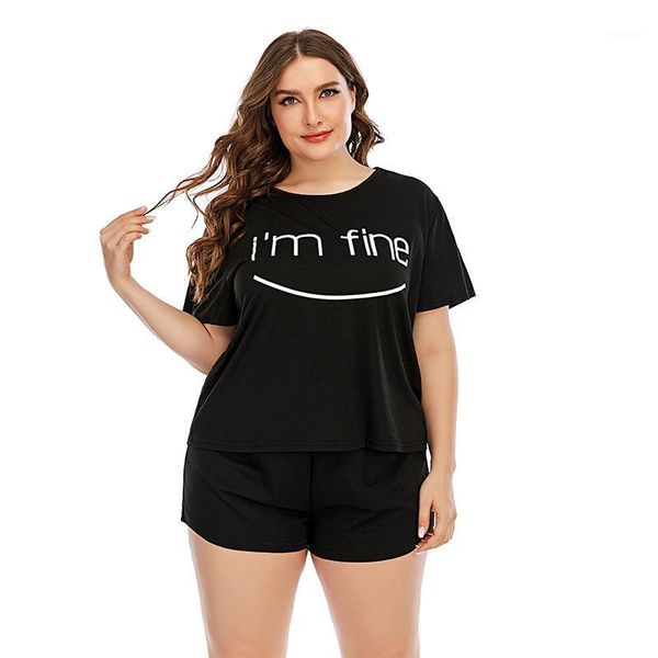 letters printed short sleeve plus size 3xl 4xl 2 piece sets women long and short pants loose black sets ladies1, Gray
letters printed short sleeve plus size 3xl 4xl 2 piece sets women long and short pants loose black sets ladies1, Gray