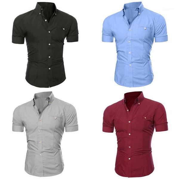 men shirt brand classic solid short sleeve dress shirts men's turn-down collar casual shirt summer plus size 3xl1, White;black
men shirt brand classic solid short sleeve dress shirts men's turn-down collar casual shirt summer plus size 3xl1, White;black