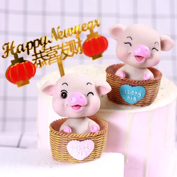 cake decoration decoration cute piggy new year pig baby shake head pig birthday party bake happy new year card
cake decoration decoration cute piggy new year pig baby shake head pig birthday party bake happy new year card