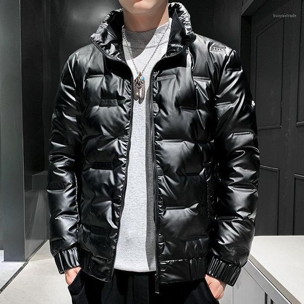 men's down & parkas jacket men's bright face korean standing collar handsome light winter coat fashion brand wear1, Black
men's down & parkas jacket men's bright face korean standing collar handsome light winter coat fashion brand wear1, Black