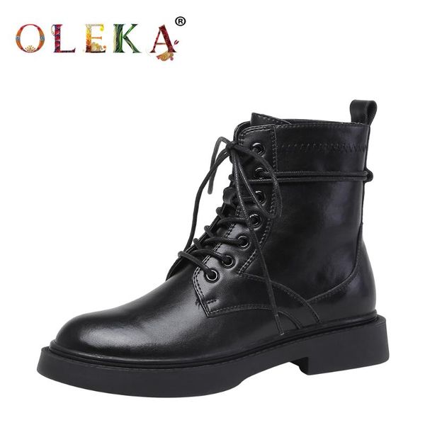 boots oleka leather mid-calf winter for women square heel rome round toe style motorcycle as779, Black
boots oleka leather mid-calf winter for women square heel rome round toe style motorcycle as779, Black