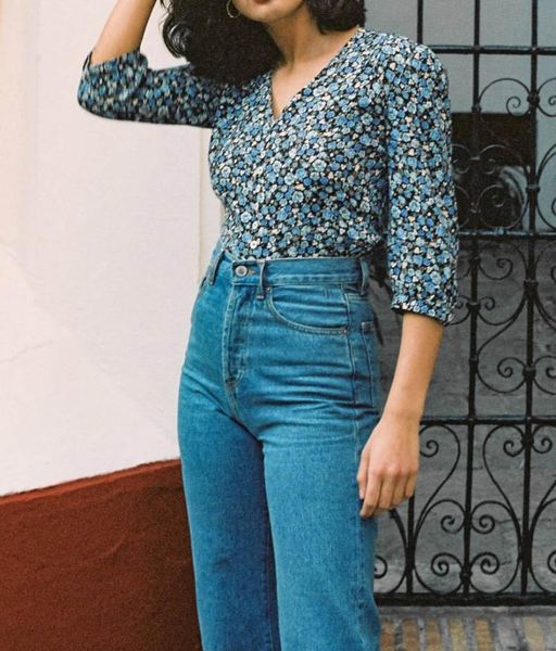 women shirt spring / summer 2020 new shirt floral polka dot retro button-down short sleeve women blouse, White
women shirt spring / summer 2020 new shirt floral polka dot retro button-down short sleeve women blouse, White